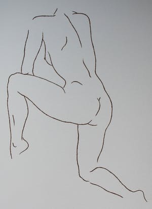 Harry van Kuyk - zeefdruk: naakt - 1996 kopen? Bied vanaf 249!