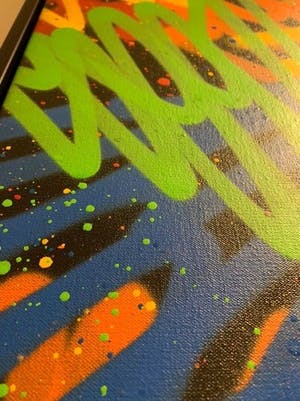 SEEN - Multitag - Spraypaint op canvas - Richard Mirando, Godfather of graffiti kopen? Bied vanaf 799!