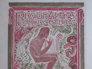 Richard Roland Holst - Programma Concertgebouw Amsterdam - Litho kopen? Bied vanaf 45!