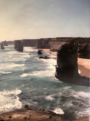 Niet of onleesbaar gesigneerd - Krijtrotsen in zee - Fotografie kopen? Bied vanaf 1!