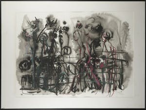 Franscz Witte - Gemengde techniek op papier, Dansportret - Ingelijst (Groot) kopen? Bied vanaf 1!