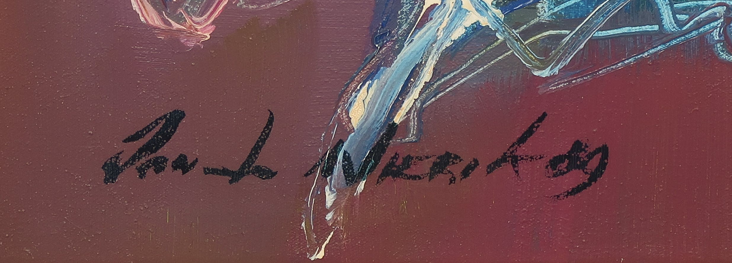 Jan te Wierik - Olieverf op doek, Z.T. Abstracte compositie - Ingelijst kopen? Bied vanaf 700!