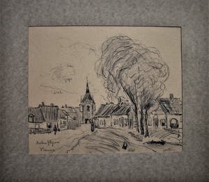 Jan van Rhijnnen - Gezicht op de Lekpoort in Vianen kopen? Bied vanaf 55!