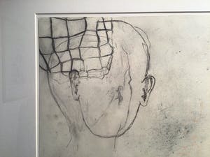 Arno Kramer - ZT - Originele tekening - potlood, krijt, aquarel - Ingelijst kopen? Bied vanaf 450!