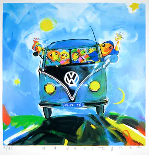 Ad Verstijnen - Zeefdruk, VW Bus kaufen? Bieten Sie von 1!