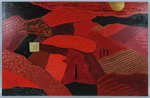 Ronald Boonacker - Acryl op doek, Landschap (Groot) kopen? Bied vanaf 200!