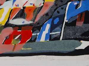 Gerhard Wendland - Original-Farblithographie von 1974 - handsigniert - probedruck - gerahmt kopen? Bied vanaf 65!