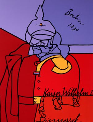 Valerio Adami - Boek met 10 gesigneerde zeefdrukken: das Reich - 1974 kopen? Bied vanaf 499!