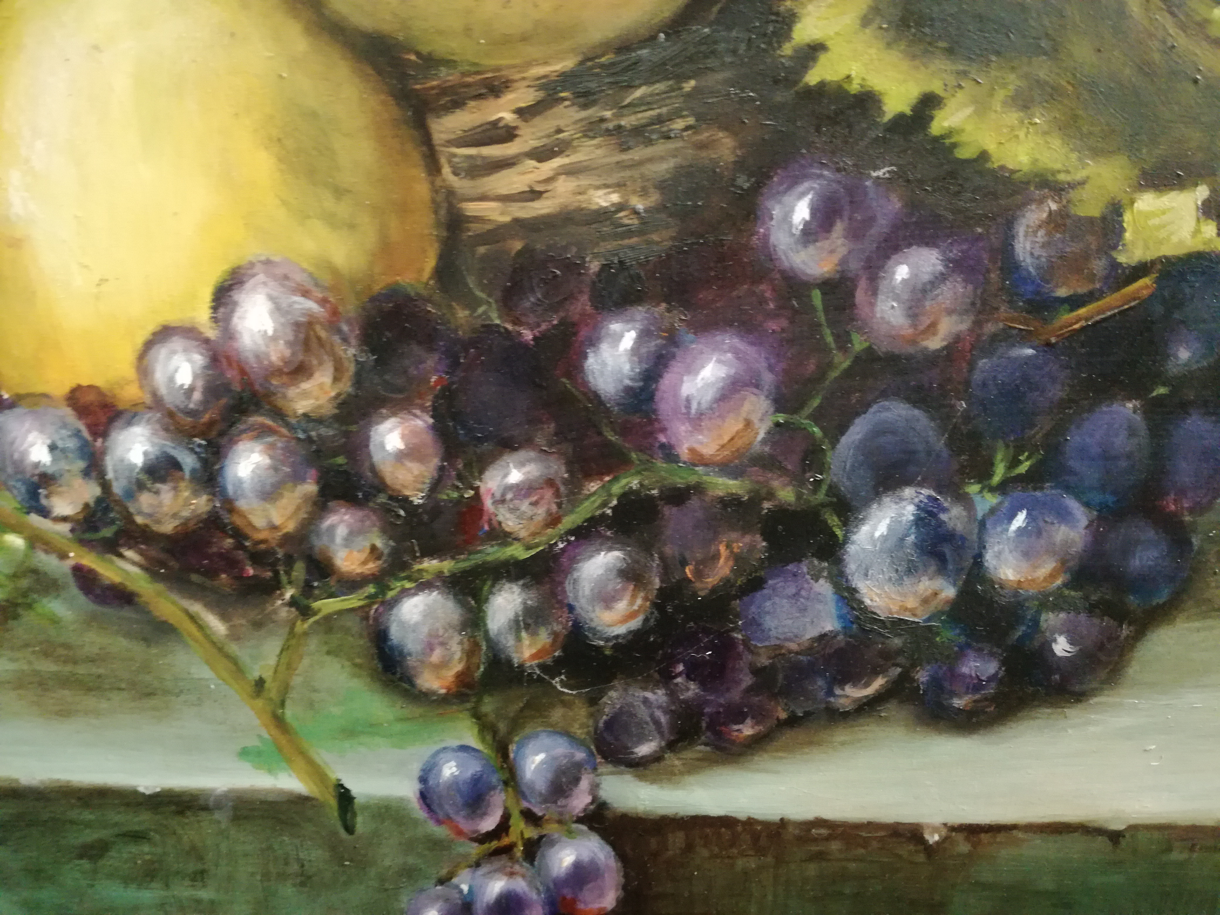 Niet of onleesbaar gesigneerd - Stilleven met appelen, peren en druiven kopen? Bied vanaf 1!