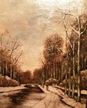 Niet of onleesbaar gesigneerd - Pendant - Zomer & Winter (1901) - Hollandse School kopen? Bied vanaf 10!