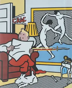 Roy Lichtenstein - Kleurenoffset-litho TINTIN READING kaufen? Bieten Sie von 125!