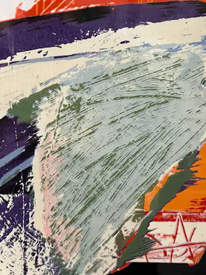 Arty Grimm - Abstracte compositie, 1989, in lijst kopen? Bied vanaf 75!