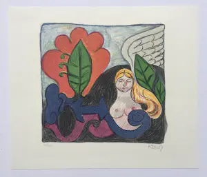 Henry Heerup - Fabelwezen - kleurenlitho kopen? Bied vanaf 150!