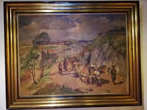 Piet Landkroon - Boeren paard en wagen op landweg verkocht voor € 50!