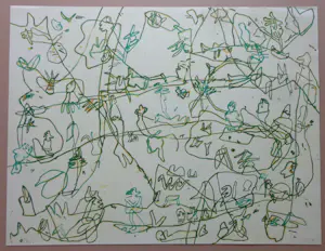 Jan Voss - LYRISCHE COMPOSITIE / KLEURLITHO / 50x65cm / SIG / 1978 / PRENT 190 kopen? Bied vanaf 45!