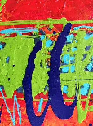 John Foppen - Symphony in Green / Red. #02. kopen? Bied vanaf 195!