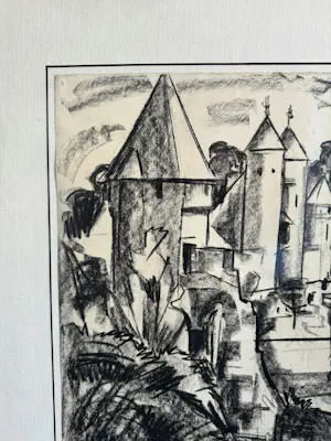 Henri Jonas - Stadsgezicht met brug kopen? Bied vanaf 150!