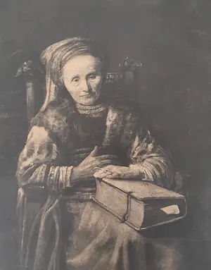 AcheterRembrandt van Rijn - vieille femme meditant sur sa lecture? Enchérissez de 1!