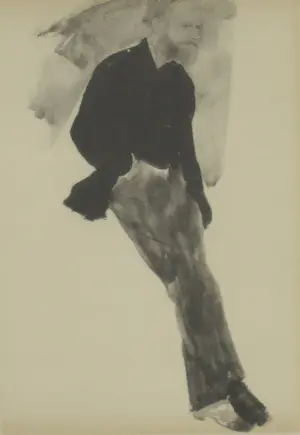 Edgar Degas - Litho, Portret van Eduard Manet - Ingelijst kopen? Bied vanaf 1!