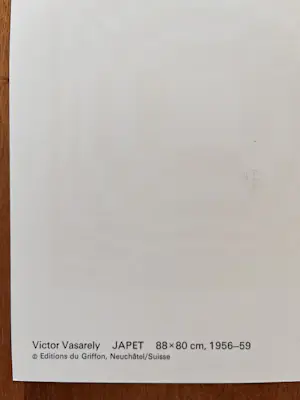 Victor Vasarely - 2 offset lithos - JAPET en YMPHY - 1973 kopen? Bied vanaf 50!