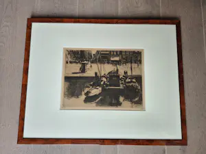 Willem Witsen - Ets - Damrak III - gesigneerd r.o. kopen? Bied vanaf 295!