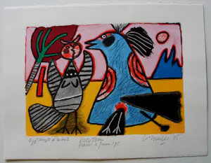 Corneille - Litho: Oiseaux- 1995 kopen? Bied vanaf 199!