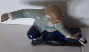 Niet of onleesbaar gesigneerd - porcelain collection - Meesters van vechtsporten (3) - Aardewerk China - Tweede kopen? Bied vanaf 1!