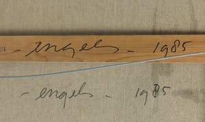 Pieter Engels - Acryl op doek, Zonder titel - Ingelijst (Zeer groot) kopen? Bied vanaf 1!