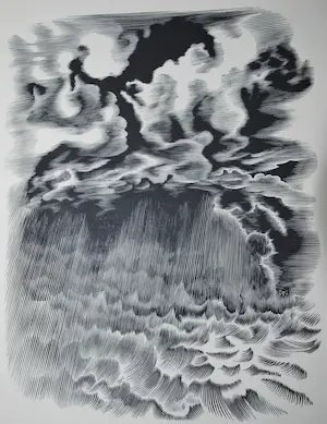 Dirk van Gelder - De Scheppingsdagen, 17 houtgravures 1950 plus Kerstgroet in houtgravure kopen? Bied vanaf 40!