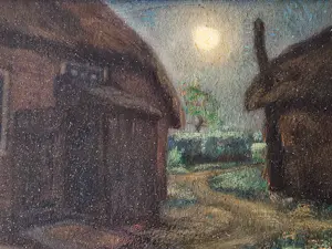 Hendrikus IJkelenstam - Sfeervol impressionistisch geschilderd olieverf "maan-nacht" - gesigneerd kopen? Bied vanaf 168!