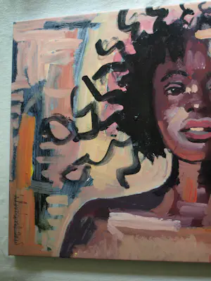 Peter Klashorst - Acrylverf op doek op houten frame , Vrouw – 70 x 100 cm - 2018 kopen? Bied vanaf 300!