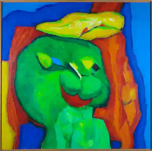 Saskia Bremer - Acryl, Funny seal - Ingelijst vendu pour 100€ !