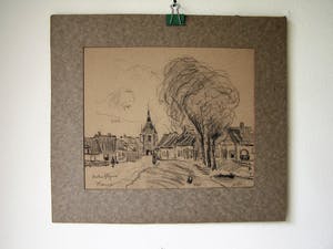 Jan van Rhijnnen - Gezicht op de Lekpoort in Vianen kopen? Bied vanaf 55!