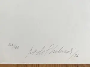 Paolo Ghilardi - Zeldzame gesigneerde zeefdruk - 144/150 - 1974 kopen? Bied vanaf 185!