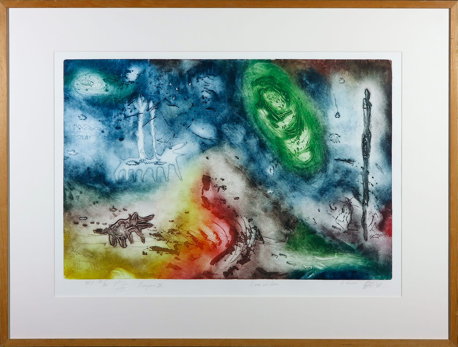 Ad Arma - Ets en aquatint, Bonjour IV - Ingelijst kopen? Bied vanaf 60!