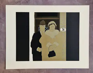 Cor Otte - grote jaren 70 kleuren zeefdruk - beperkte oplage - "Trouwen" kopen? Bied vanaf 36!