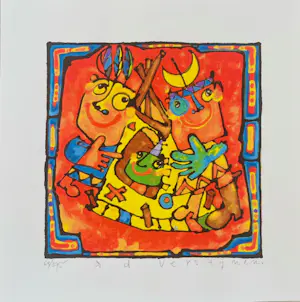 Ad Verstijnen - 4 zeefdrukken kopen? Bied vanaf 80!