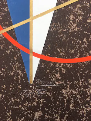 Cesar Domela - zeefdruk met collage-techniek op dik papier - gesigneerd. kopen? Bied vanaf 175!