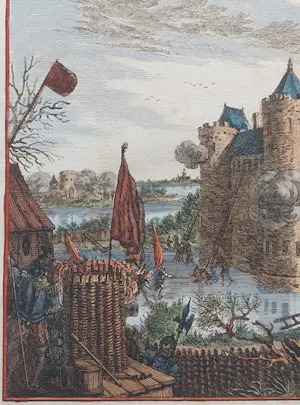 Simon Fokke - Slot Hagestein Utrecht Vijfheerenlanden Oude Gravure 1770 kopen? Bied vanaf 35!