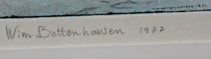 Wim Bettenhausen - Ets: Kensington Gardens (Londen)- 1982 kopen? Bied vanaf 200!
