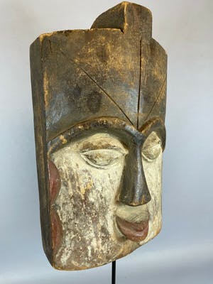 Ibibio - 210819 - Tribal used Rare African Ibibio mask - Nigeria. kopen? Bied vanaf 65!
