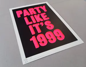 Dave Buonaguidi - Party like it's 1999 - Siebdruck 2021 handsigniert und nummeriert kopen? Bied vanaf 330!