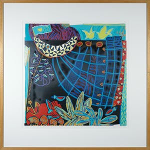 Diana van Hal - Linosnede, So many ways to catch fish 10 - Ingelijst kopen? Bied vanaf 1!