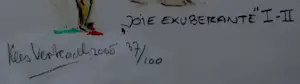 Kees Verkade - Ingelijste litho: "Joie exuberante" I - II - 2008(Nette lijst) kopen? Bied vanaf 150!