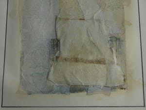Jaap Witzenhausen - Ingelijste dubbele collage / aquarel , “Zonder titel” – 1977 kopen? Bied vanaf 1!