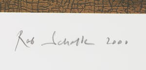 Rob Scholte - Zeefdruk uit de serie Mis en bouteille dans nos caves kopen? Bied vanaf 1!