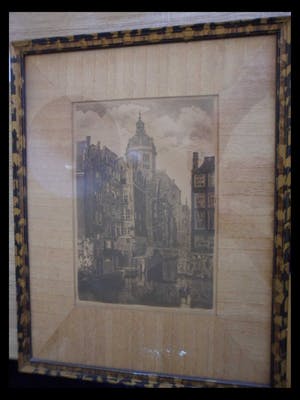 Niet of onleesbaar gesigneerd - Ets. Kolk in Amsterdam. kopen? Bied vanaf 10!