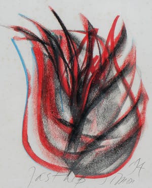 Simon Vinkenoog - krijttekening: Jas Tulp - 1994 kopen? Bied vanaf 125!