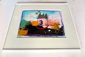 Theo Koster - The Sky is the limit - Gemengde techniek Acryl, Collage en grafiek - Ingelijst kopen? Bied vanaf 1!