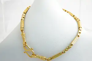 186 - Hoog gehalte 22 karaats geel-gouden armband - staafjes / schakel model kopen? Bied vanaf 630!